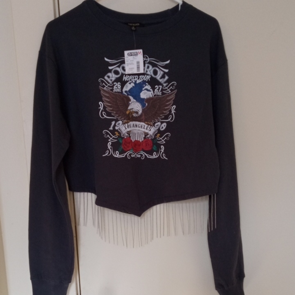 Brand New RUBY & LACE Graphic Long Sleeve Top